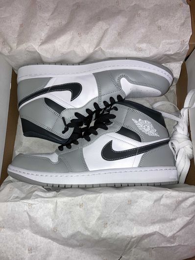Nike Air Jordan 1 Mid "Grey White/Anthracite"