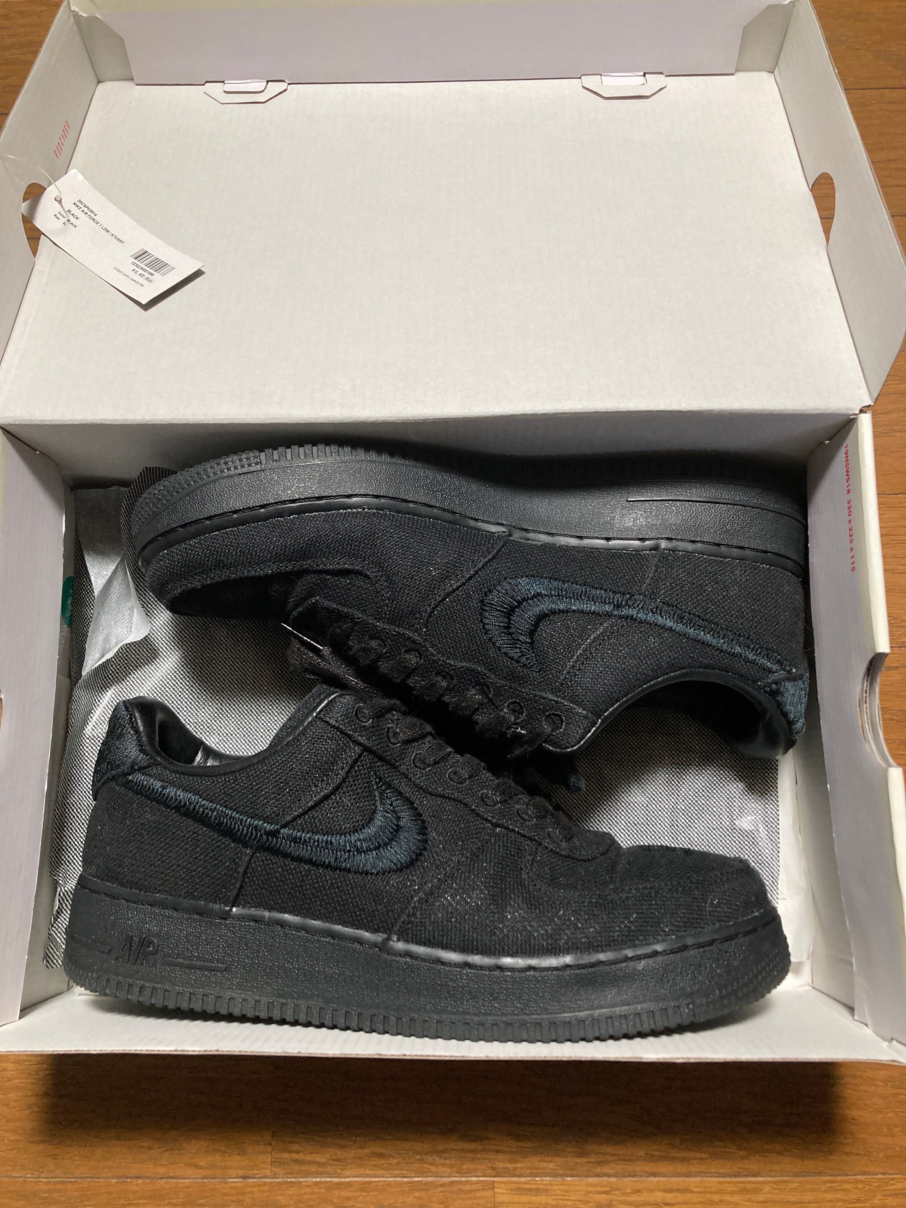 Stussy × Nike Air Force 1 Low "Triple Black"
