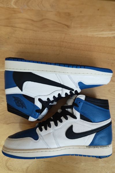 Travis Scott × fragment design × Nike Air Jordan 1 Retro High OG SP "Military Blue"