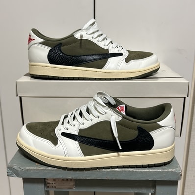 Travis Scott × Nike Air Jordan 1 Low OG SP "Reverse Olive"