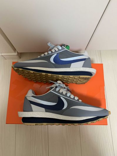 CLOT × Sacai × Nike LD Waffle "Grey Obsidian/Cool Grey"