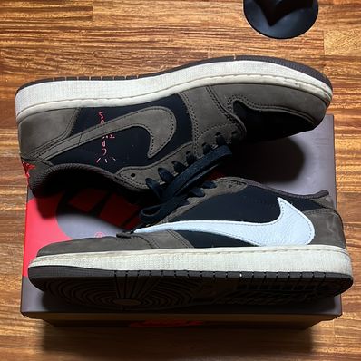 Travis Scott × Nike Air Jordan 1 Low OG SP-T "Black/Dark Mocha"