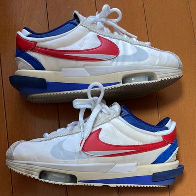 sacai × Nike Zoom Cortez "White and University Red"