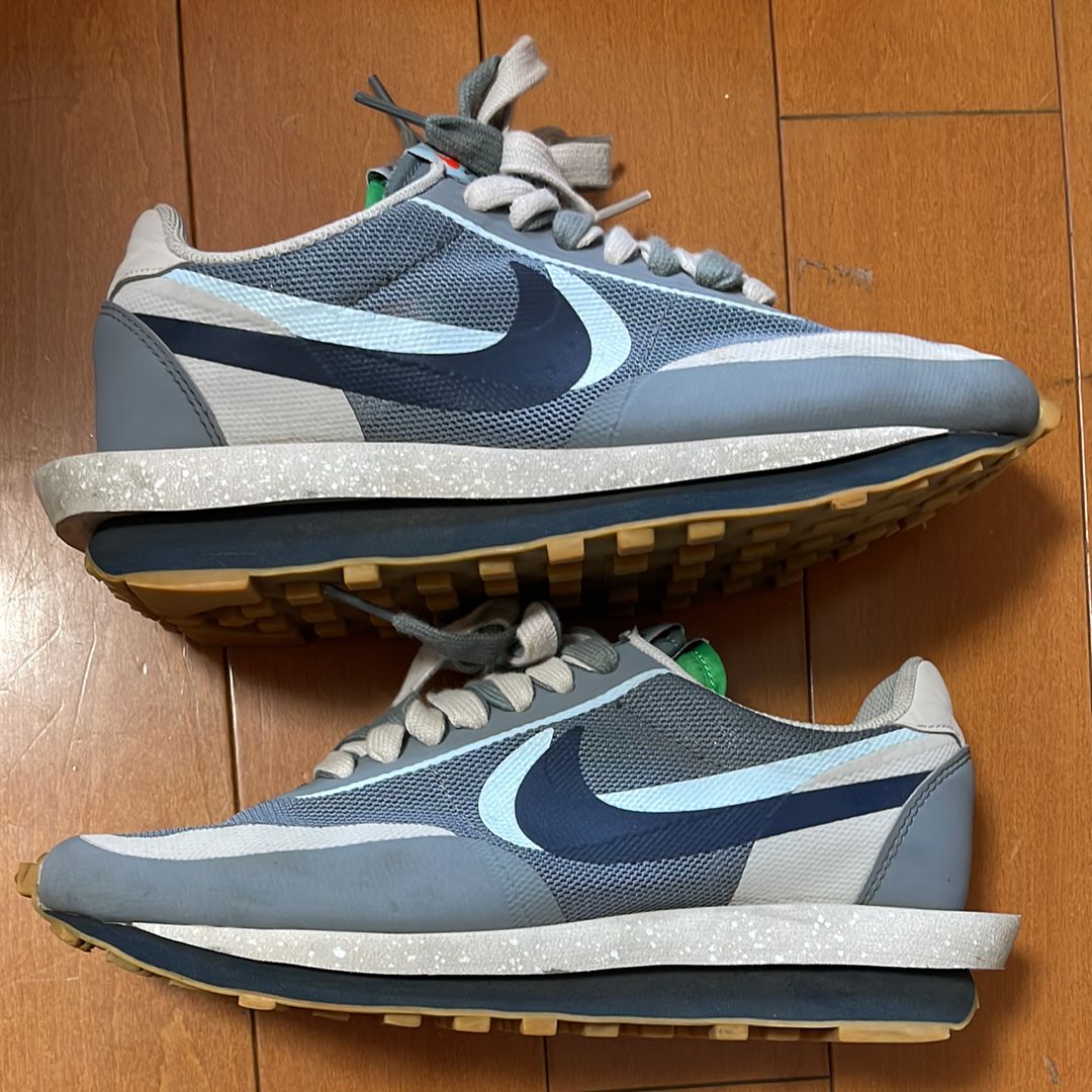 CLOT × Sacai × Nike LD Waffle "Grey Obsidian/Cool Grey"