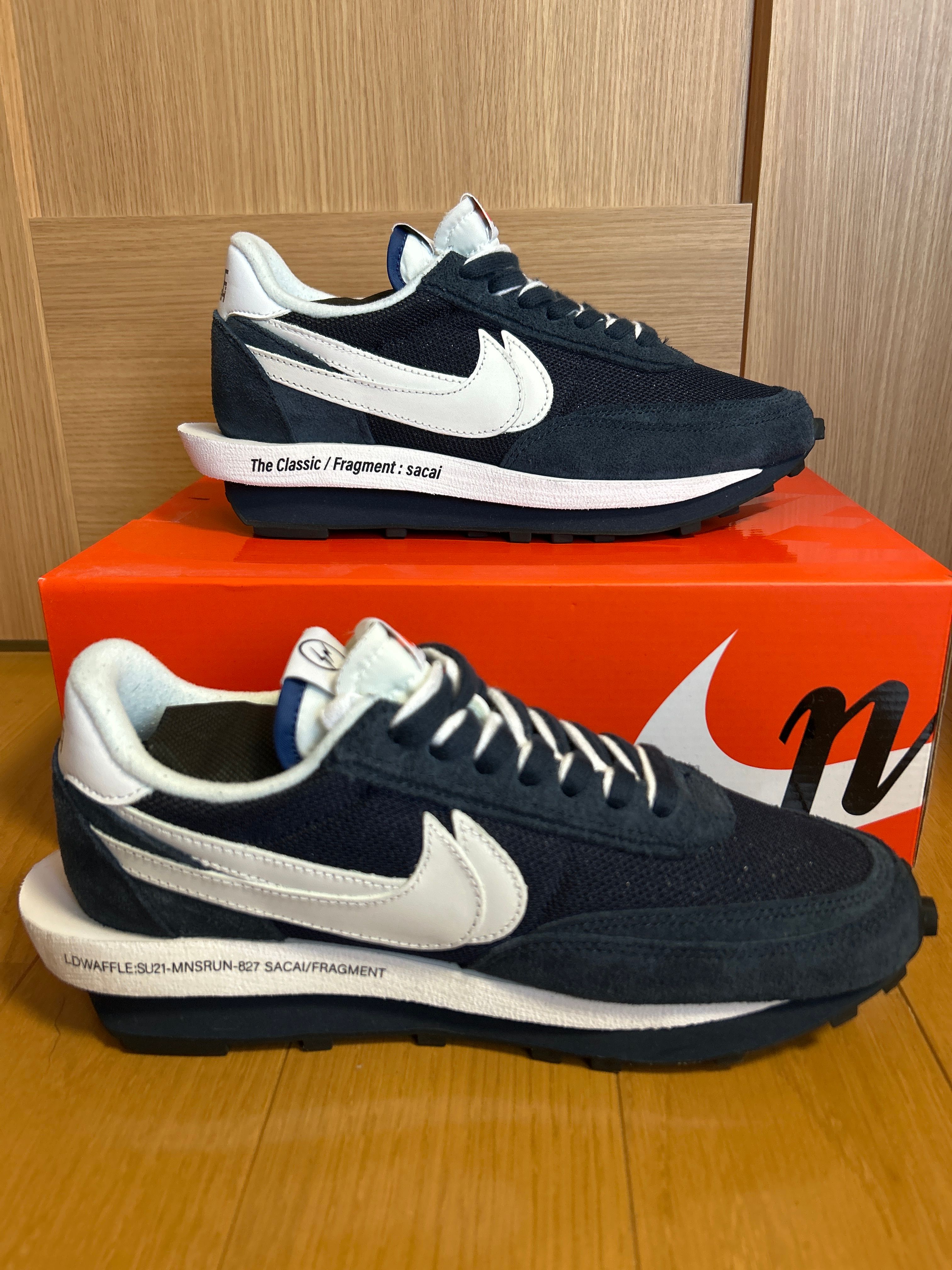 Fragment × sacai × Nike LD Waffle "Blackended Blue"