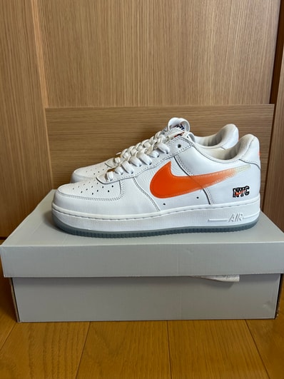 KITH × Nike Air Force 1 Low "White/Rush Blue/White/Brilliant Orange"