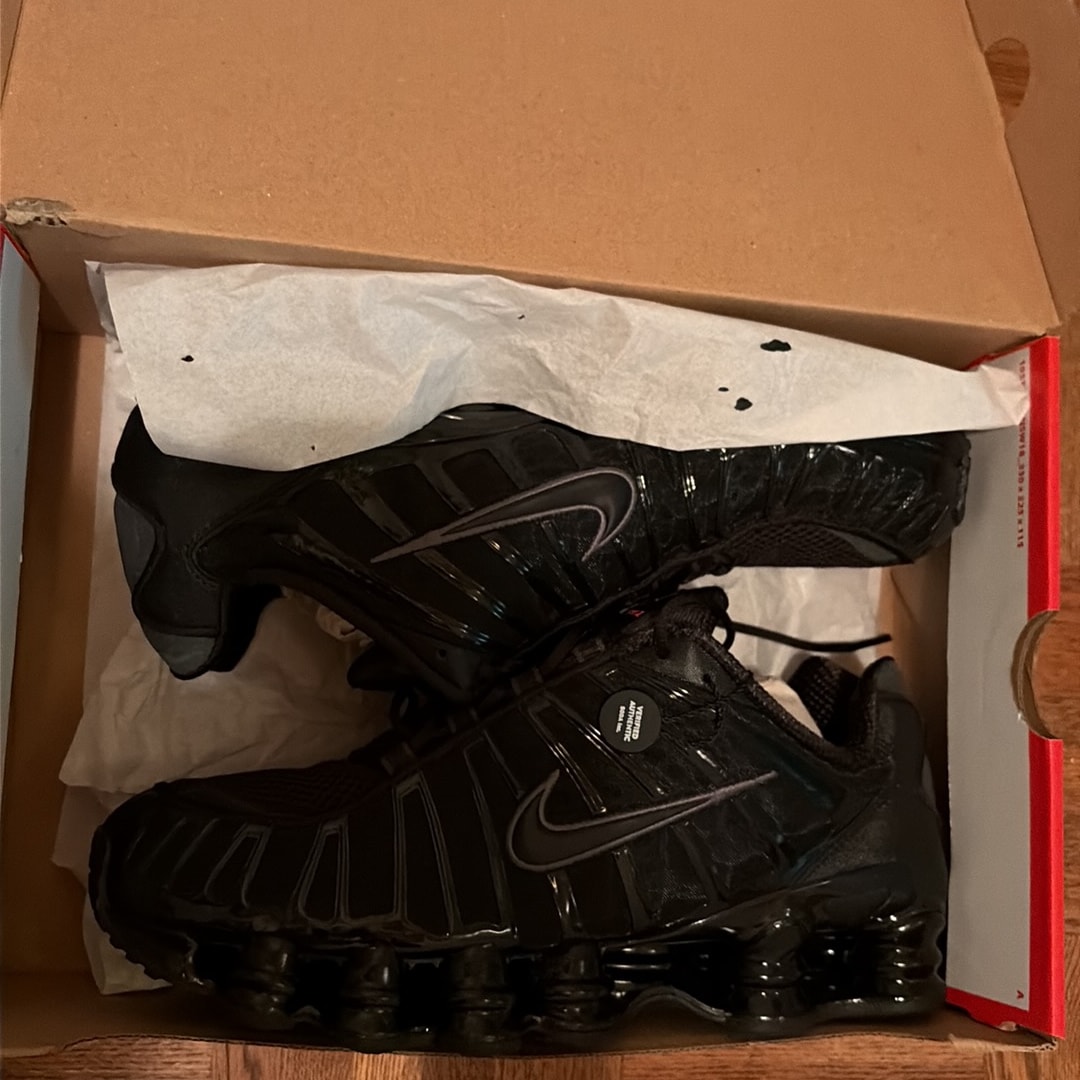 Nike Shox TL "Black/Metallic Hematite/Max Orange/Black"