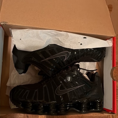 Nike Shox TL "Black/Metallic Hematite/Max Orange/Black"
