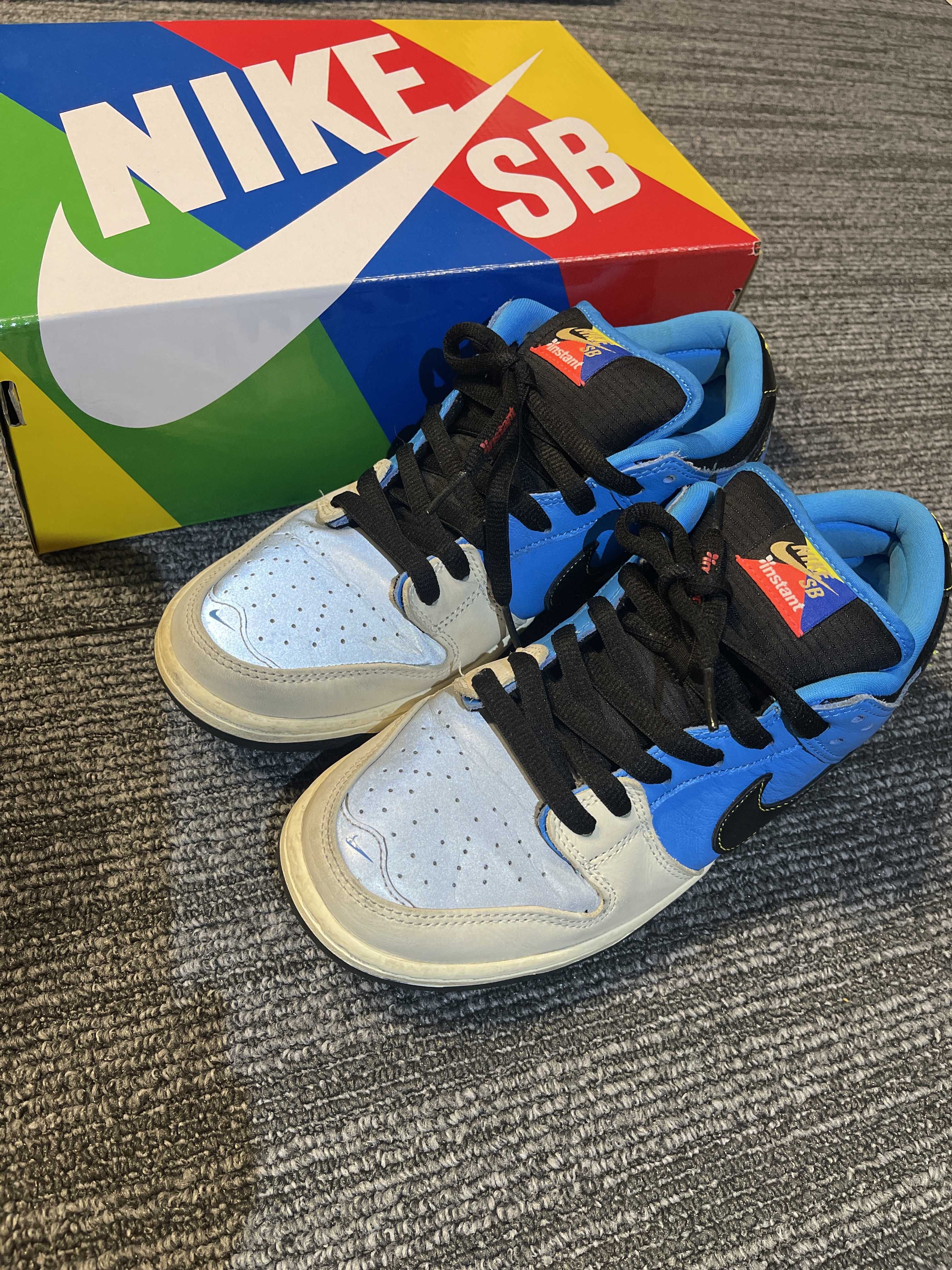 Instant Skateboards × Nike SB Dunk Low "Blue Hero"