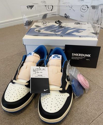 Travis Scott × fragment design × Nike Air Jordan 1 Low OG SP "Military Blue"