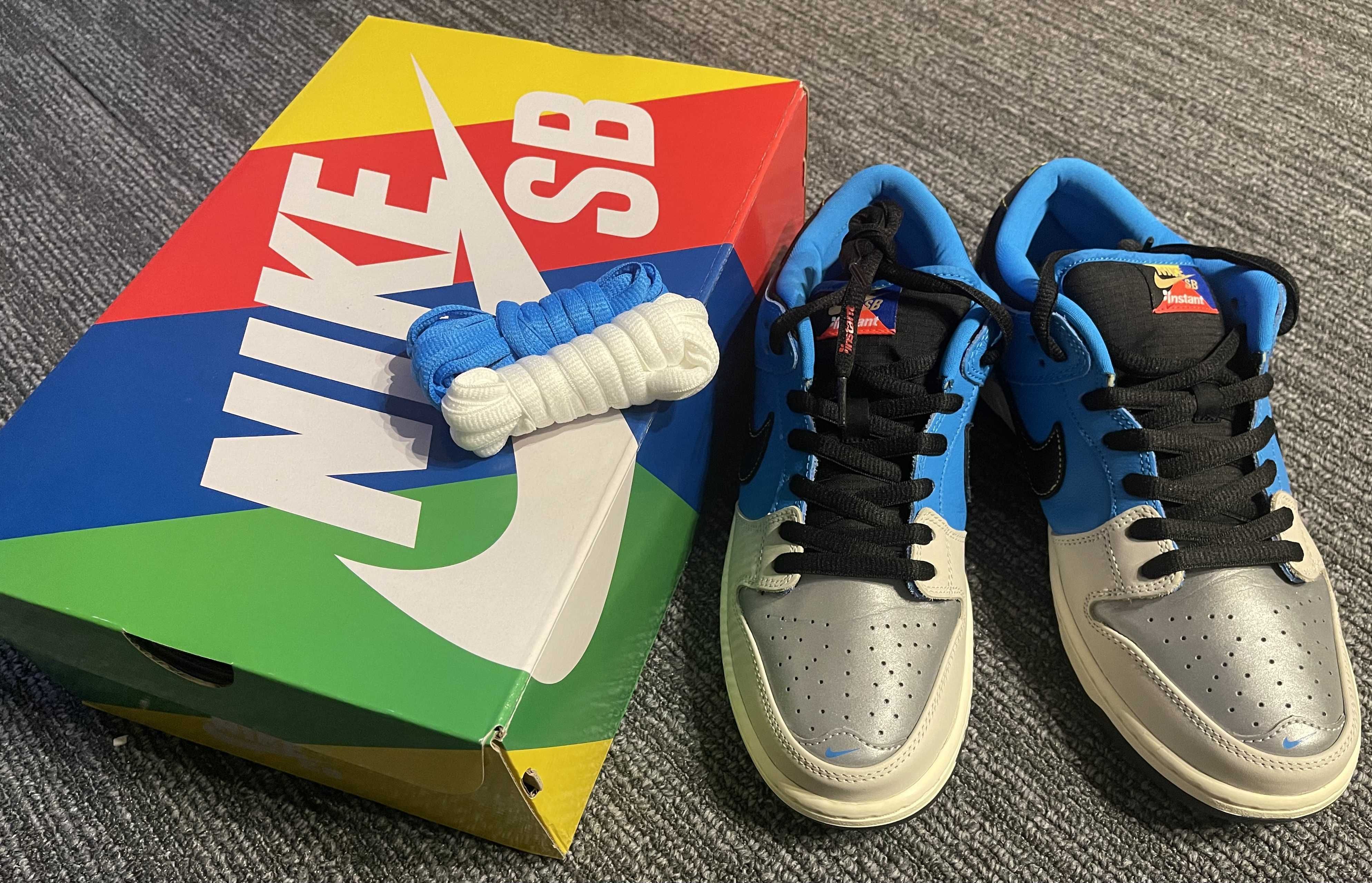 Instant Skateboards × Nike SB Dunk Low "Blue Hero"