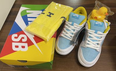 FTC × Nike SB Dunk Low "White/Blue"