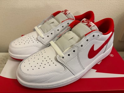Nike Air Jordan 1 Retro Low OG "White and University Red"