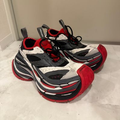 BALENCIAGA Platform Reduced Sneaker "Black/Gray/Red"