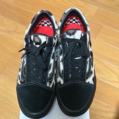 Supreme × Vans Leopard Old Skool "Black"
