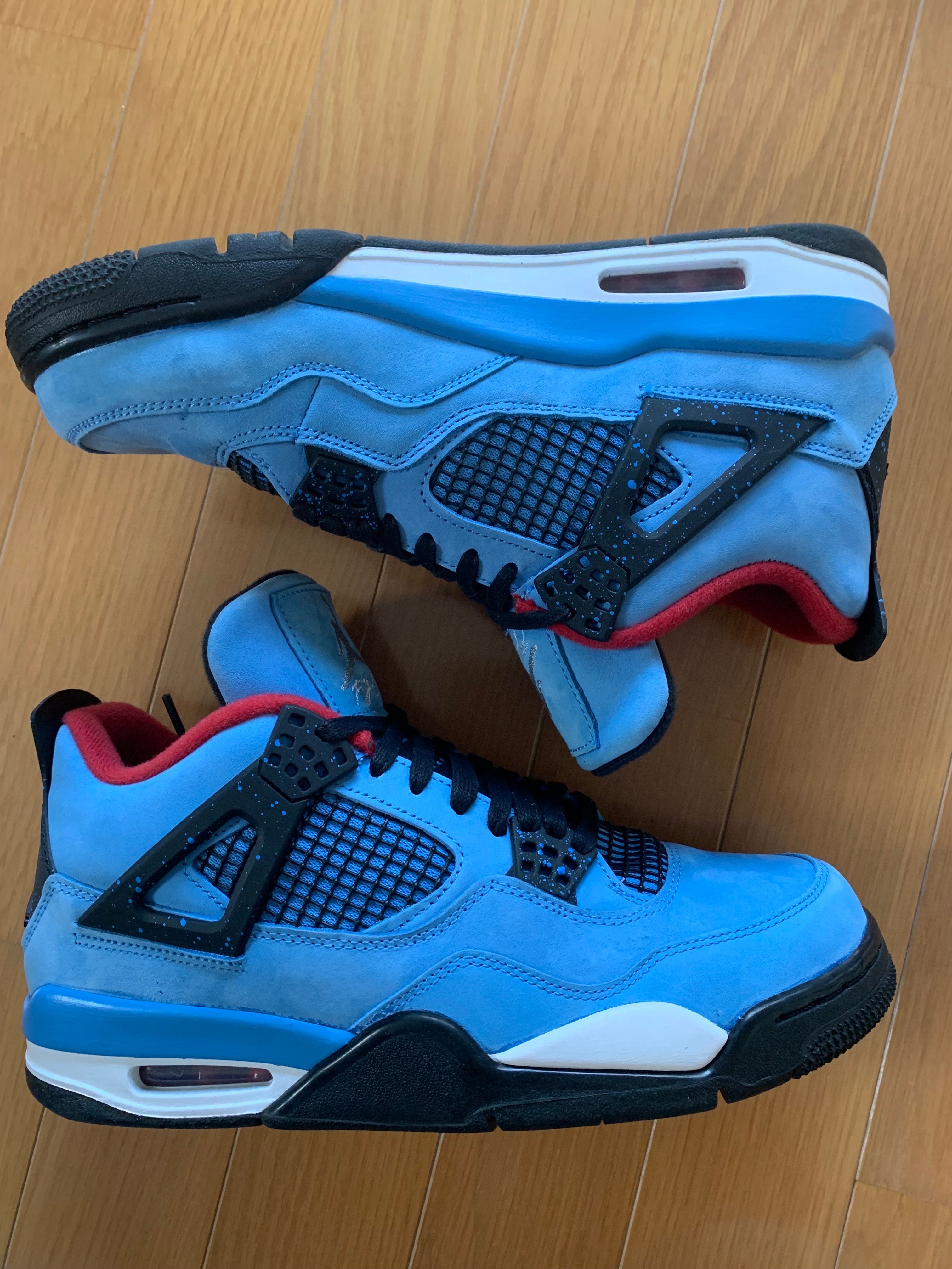 Travis Scott × Nike Air Jordan 4 Retro Cactus Jack "University Blue"