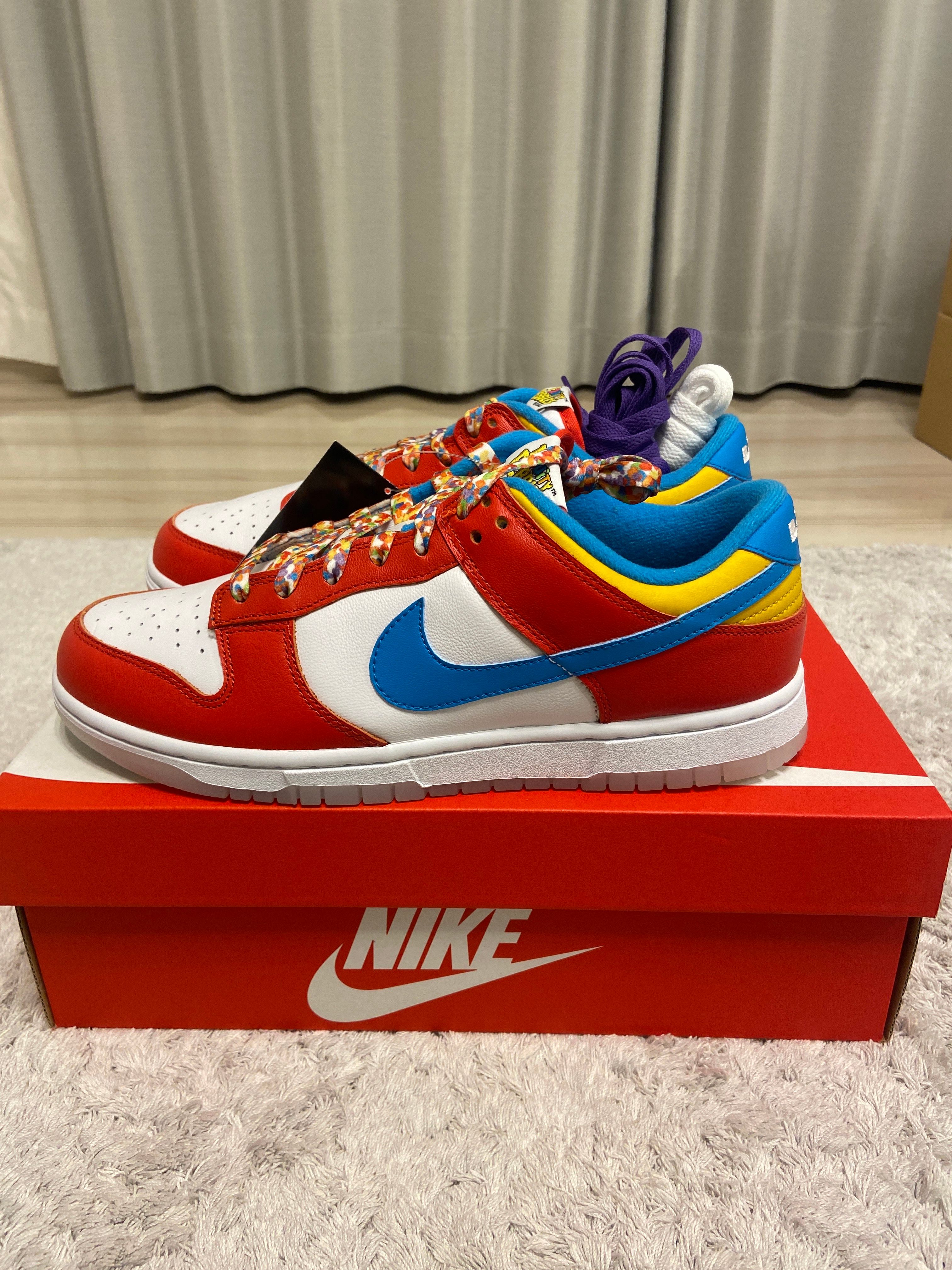 FRUiTY PEBBLESTM × Nike Dunk Low QS "Habanero Red/Dark Sulfur/Laser Blue"