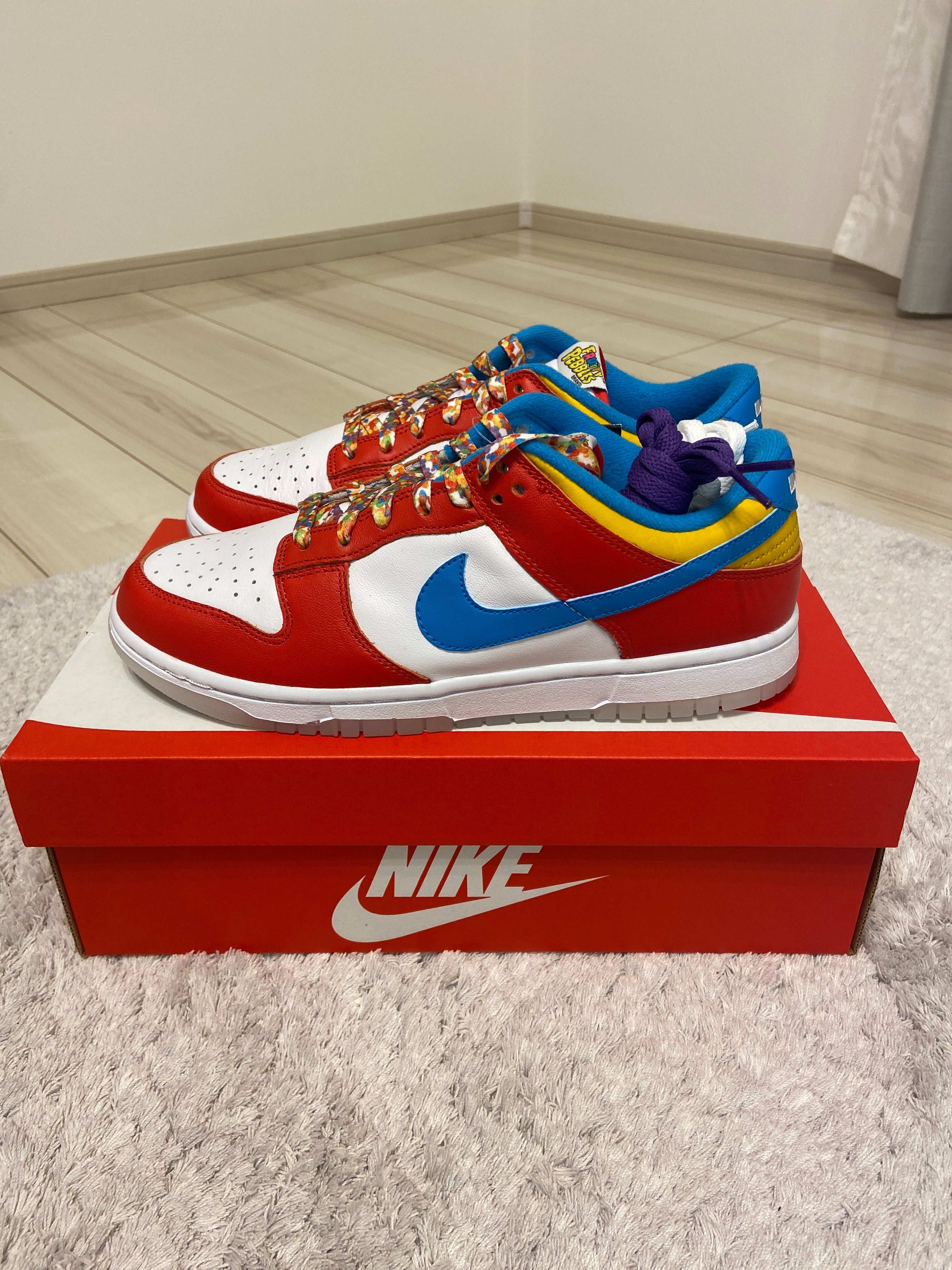 FRUiTY PEBBLESTM × Nike Dunk Low QS "Habanero Red/Dark Sulfur/Laser Blue"