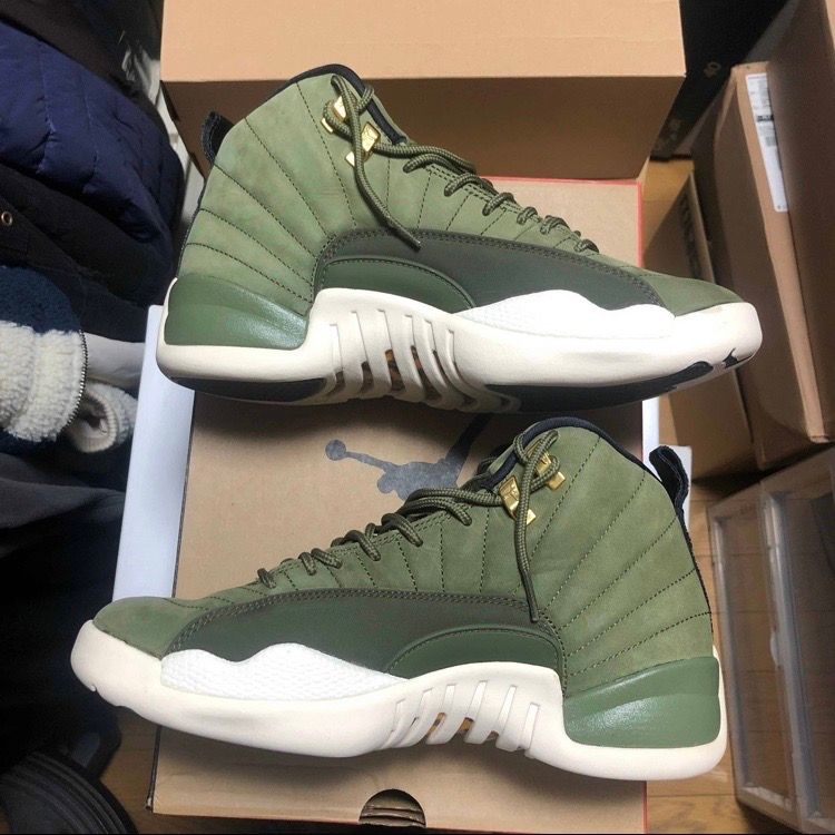 Nike Air Jordan12 "Olive Canvas"