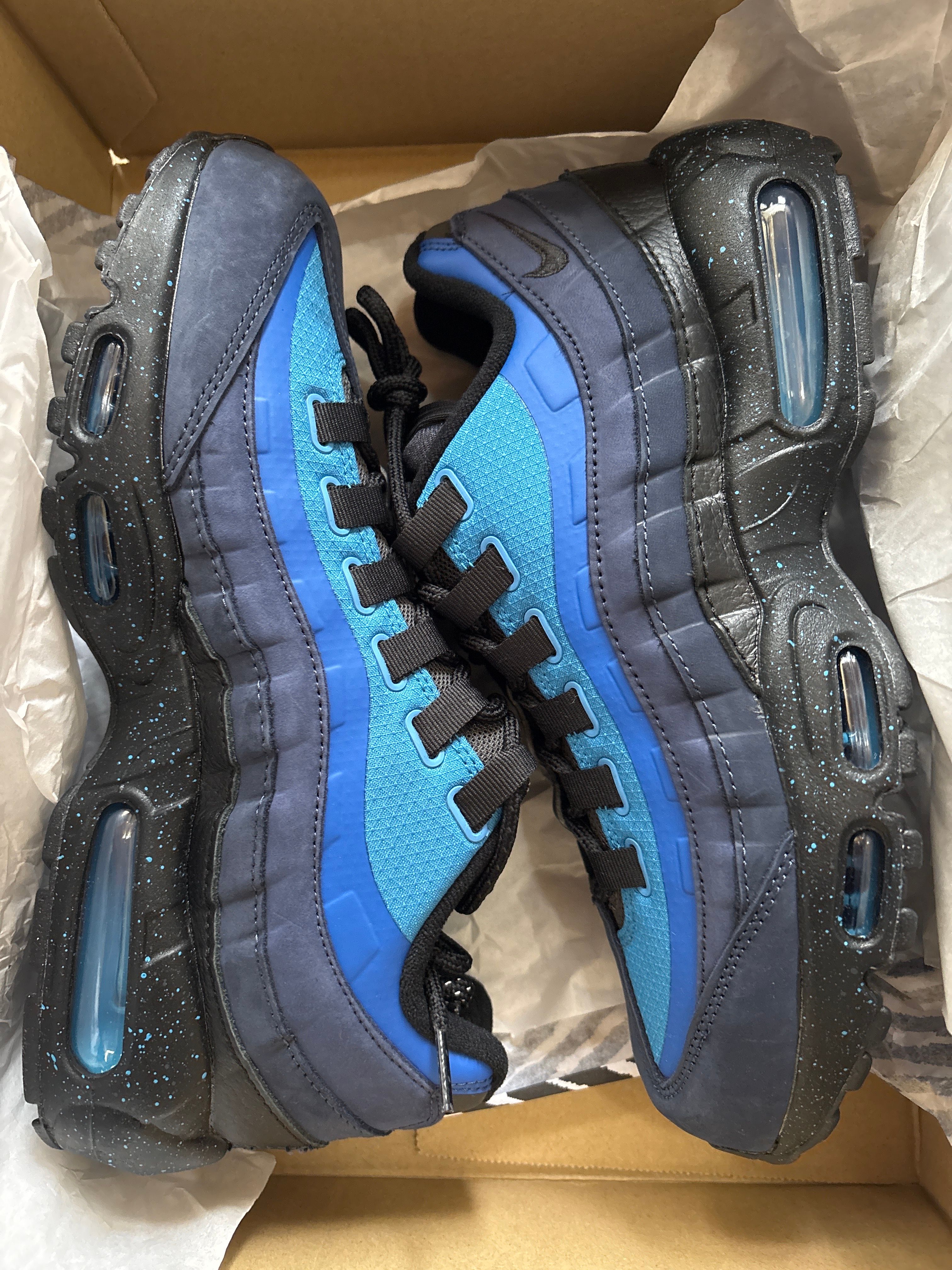 Stash × Nike Air Max 95 "Black and Harbor Blue" (2024)