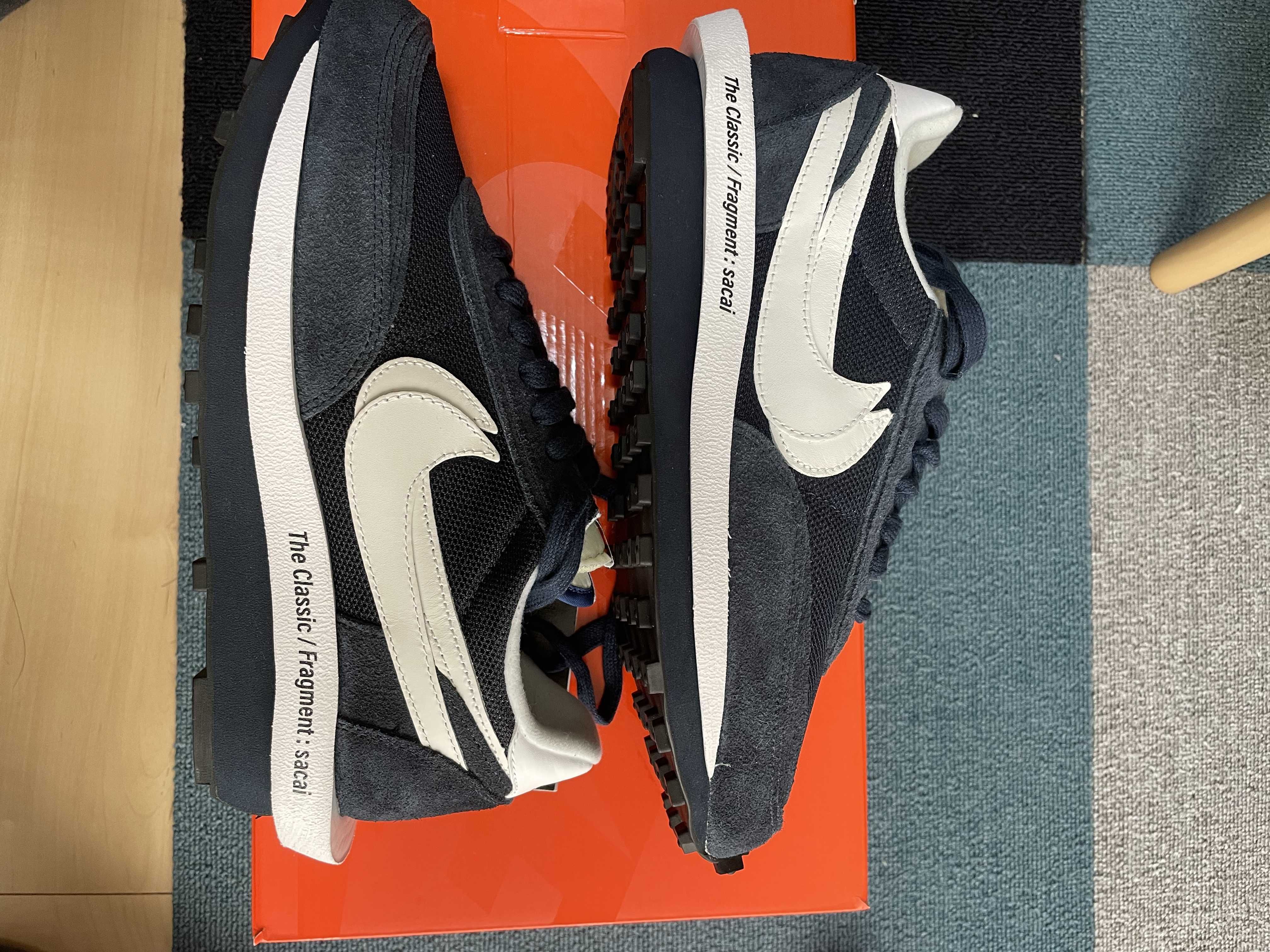 Fragment × sacai × Nike LD Waffle "Blackended Blue"