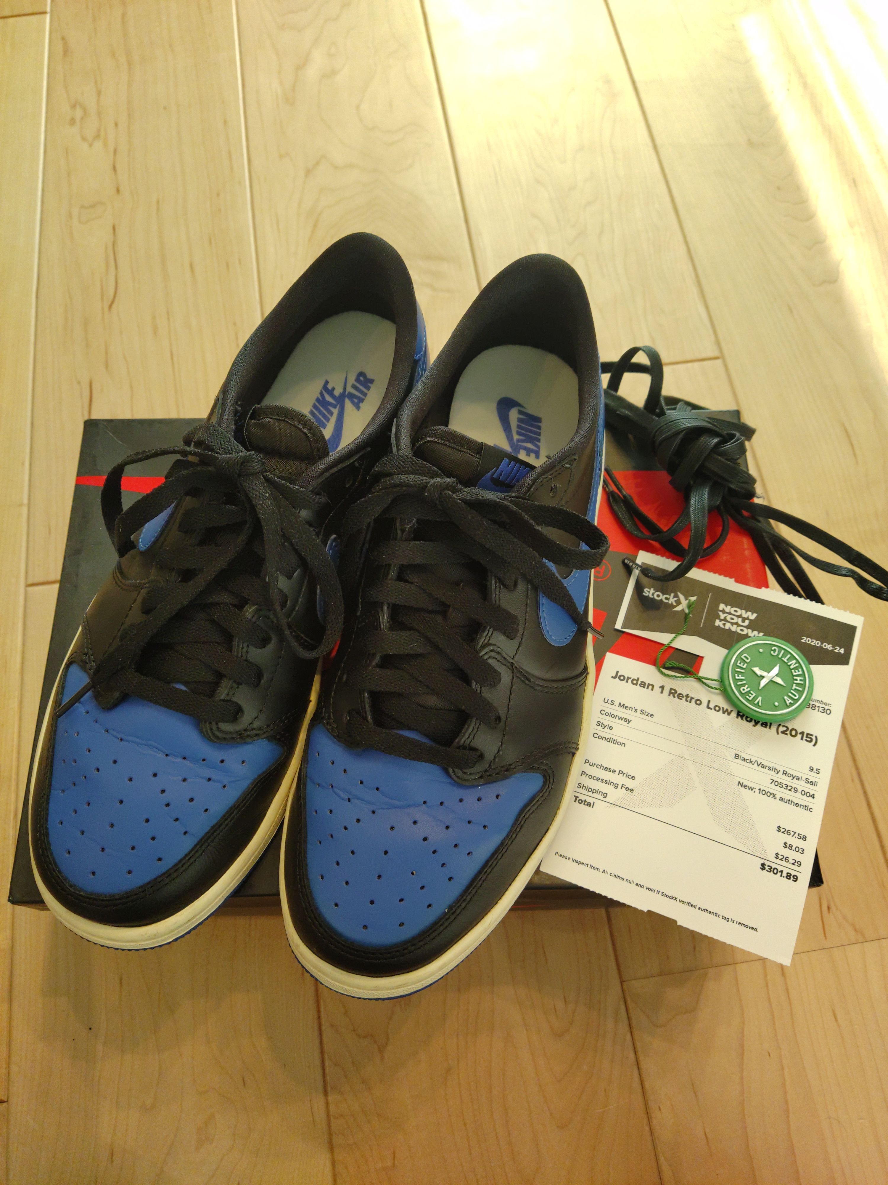 NIKE AIR JORDAN 1 RETRO LOW ROYAL (2015)