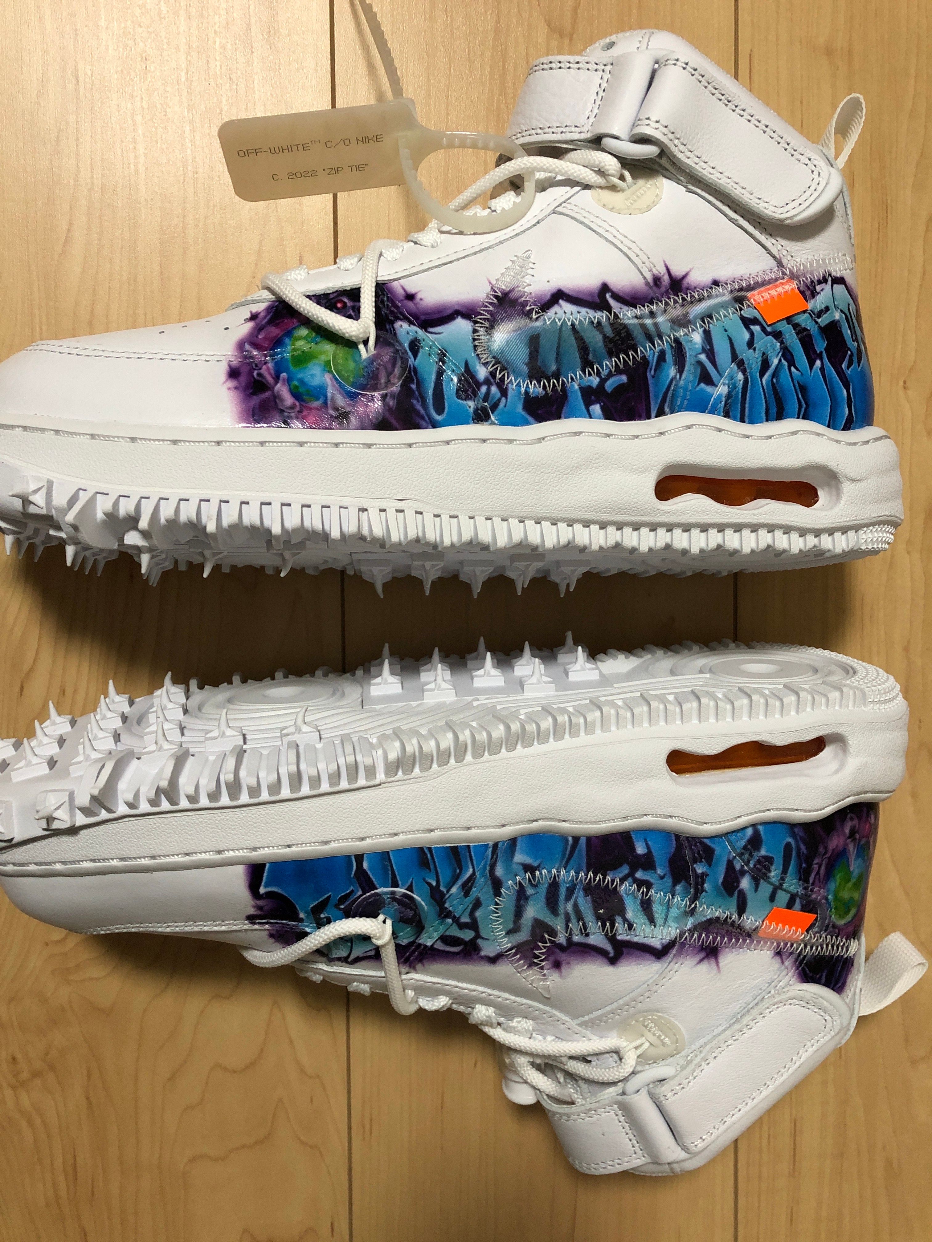 Off-White × Nike Air Force 1 Mid "Graffiti"