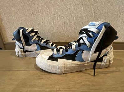 sacai × NIKE BLAZER MID "BLACK / BLUE"