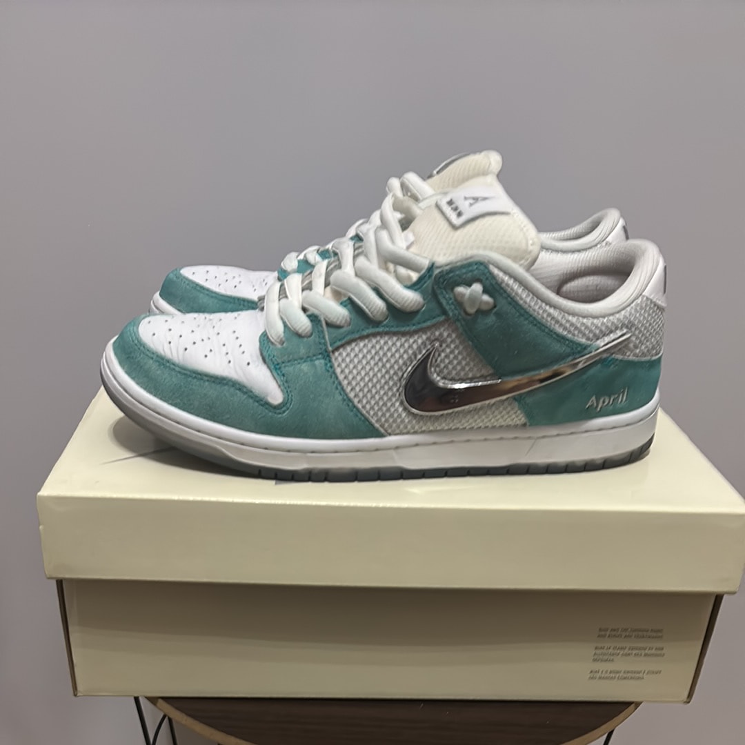 APRIL SKATEBOARDS × Nike SB Dunk Low Pro QS "White and Multi-Color"