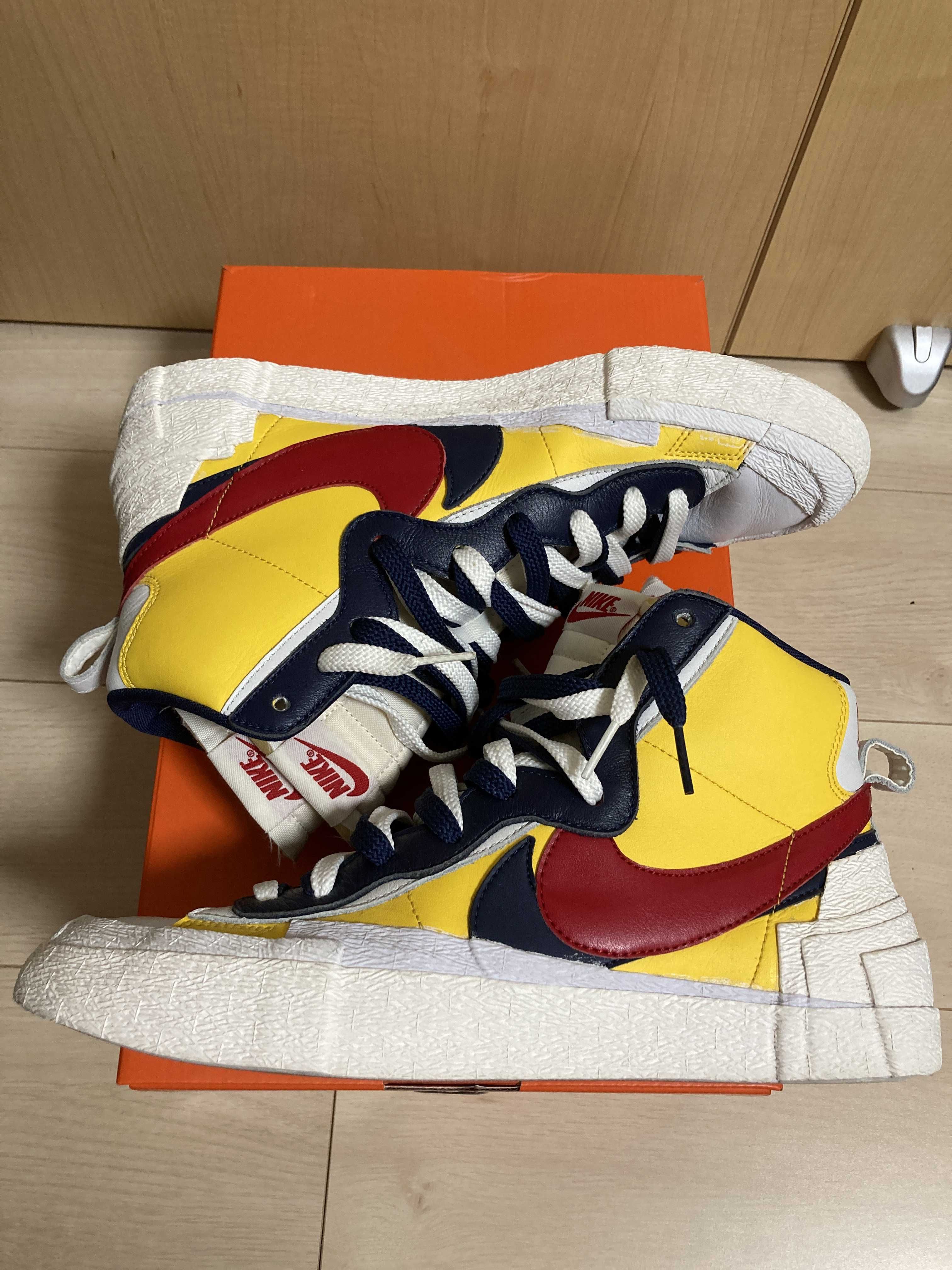 sacai × Nike Blazer Mid "Varsity Maize/Varsity Red"