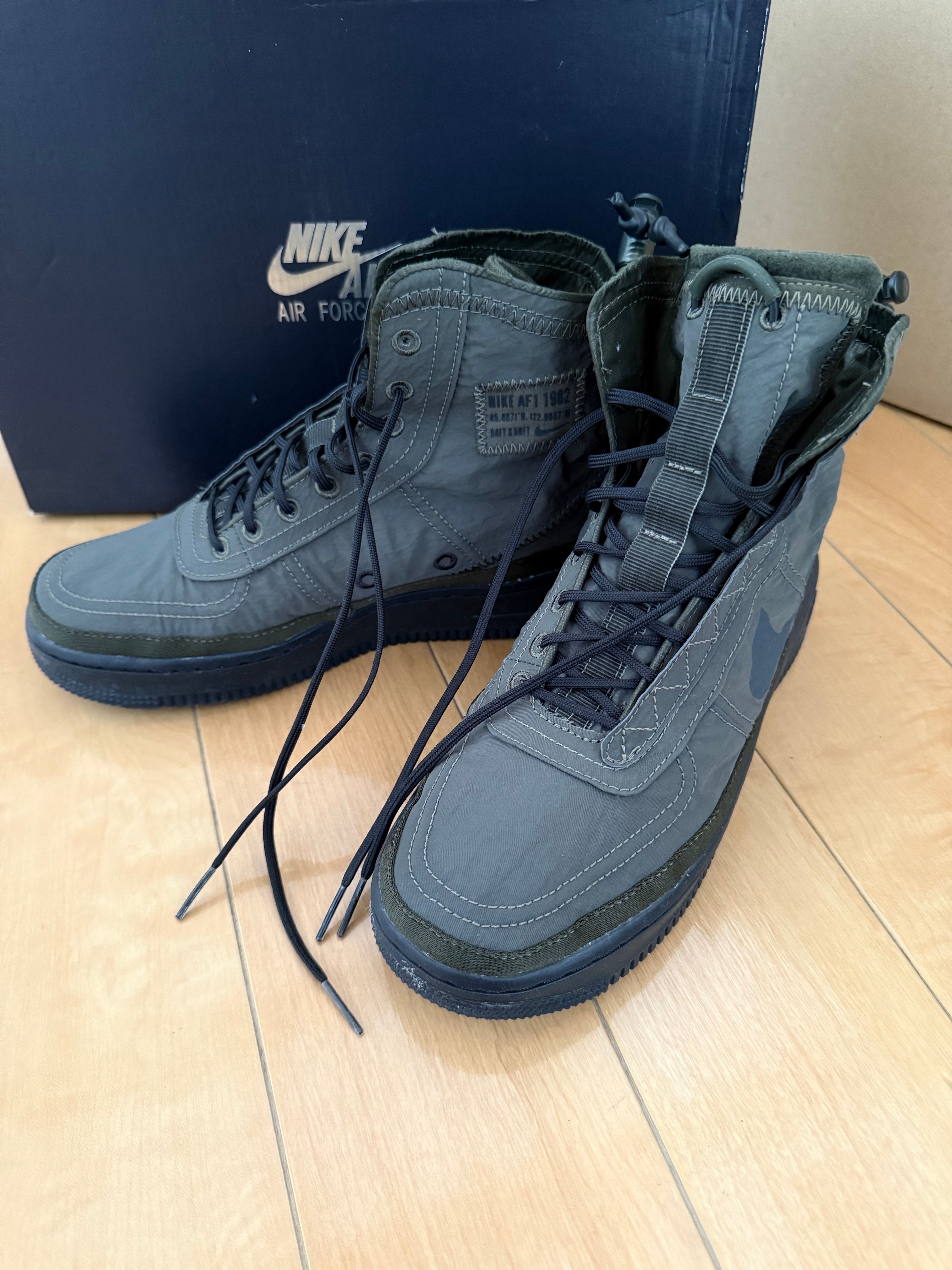 Nike Women's Air Force 1 High Shell "Cargo Khaki"