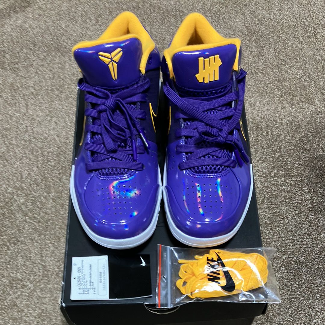 UNDEFEATED × Nike Kobe 4 Protro "Court Purple"