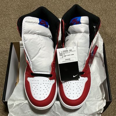 Spiderman × Nike Air Jordan 1 Origin Story "Gym Red/White/Photo Blue/Black"