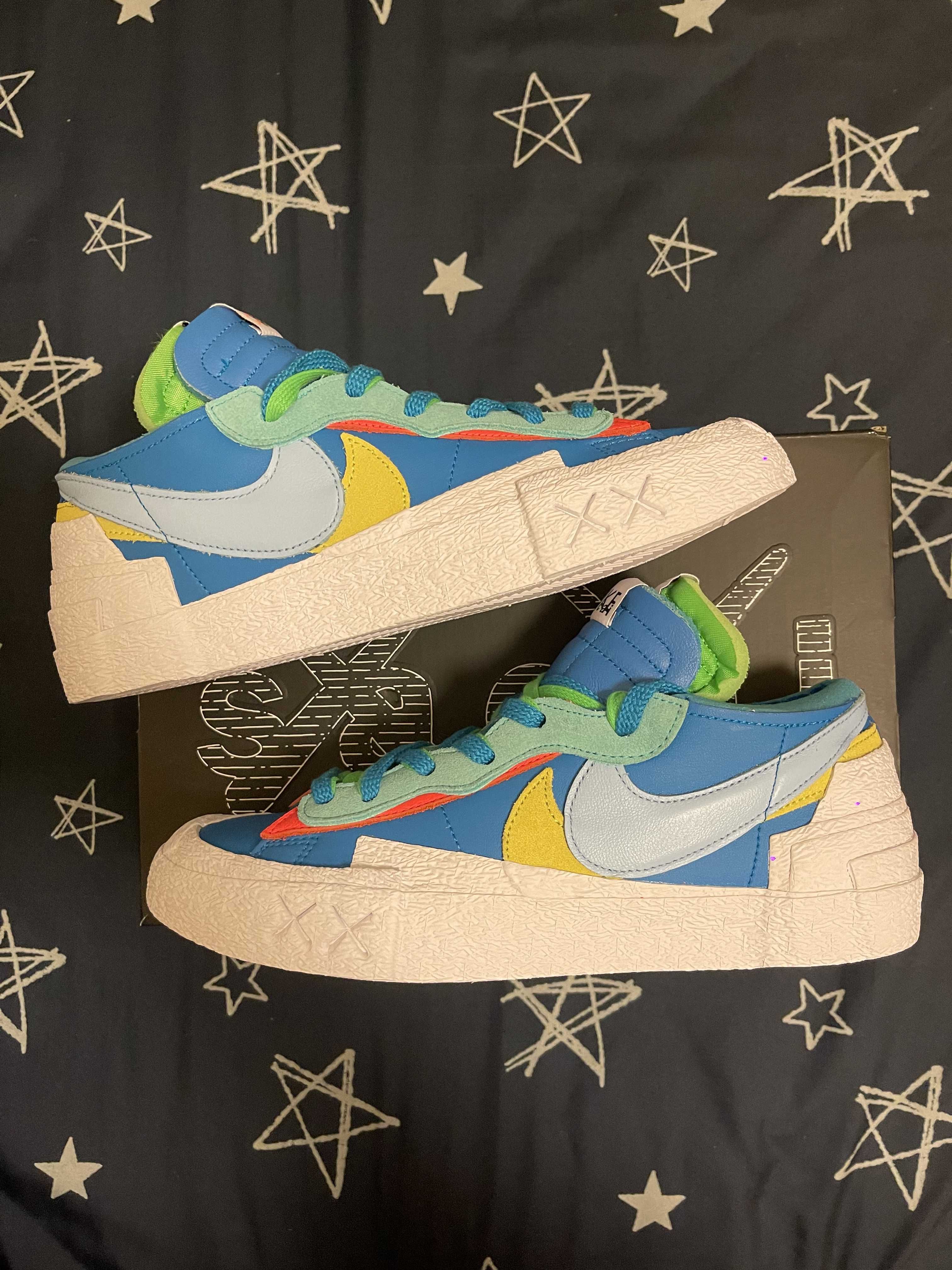 KAWS × sacai × Nike Blazer Low "Neptune Blue"