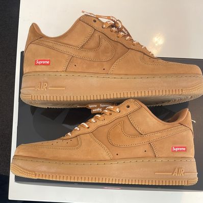Supreme × Nike Air Force 1 Low "Flax/Wheat"