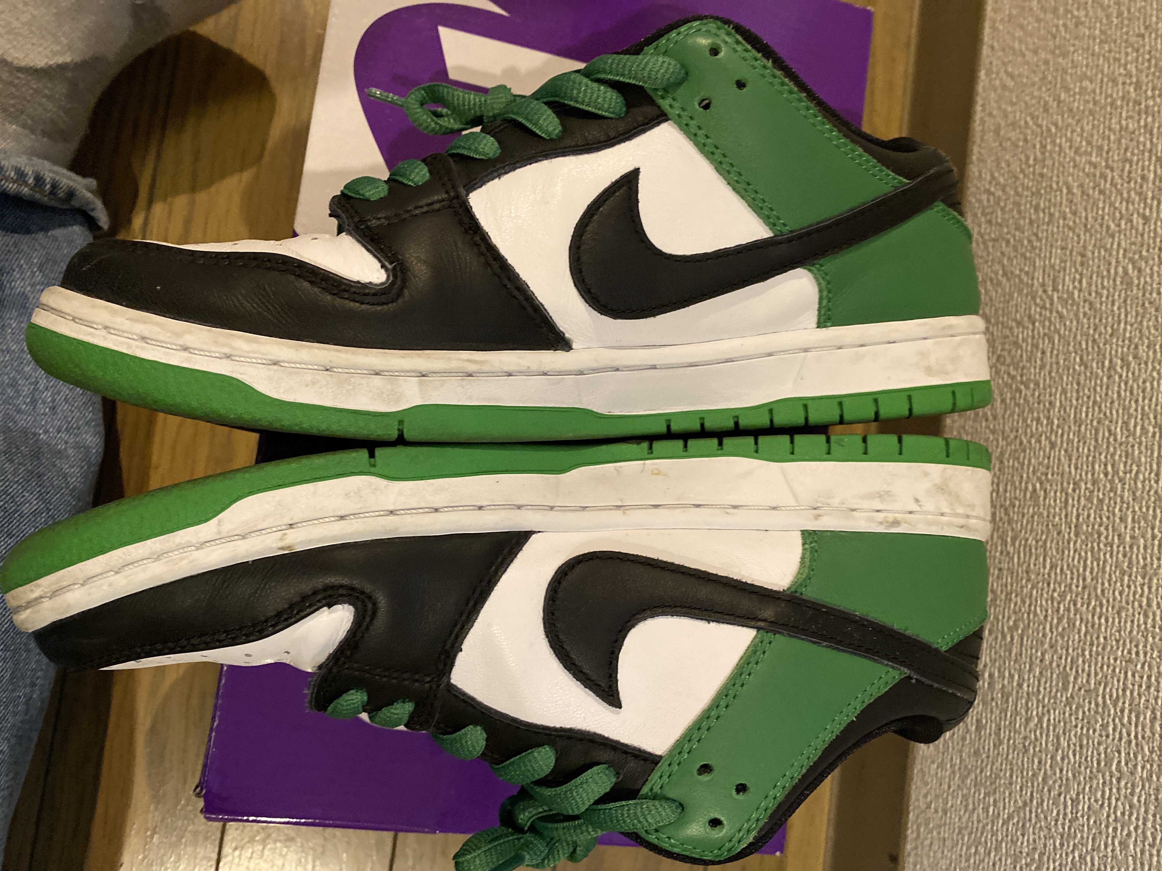 Nike SB Dunk Low Pro "Black and Classic Green"