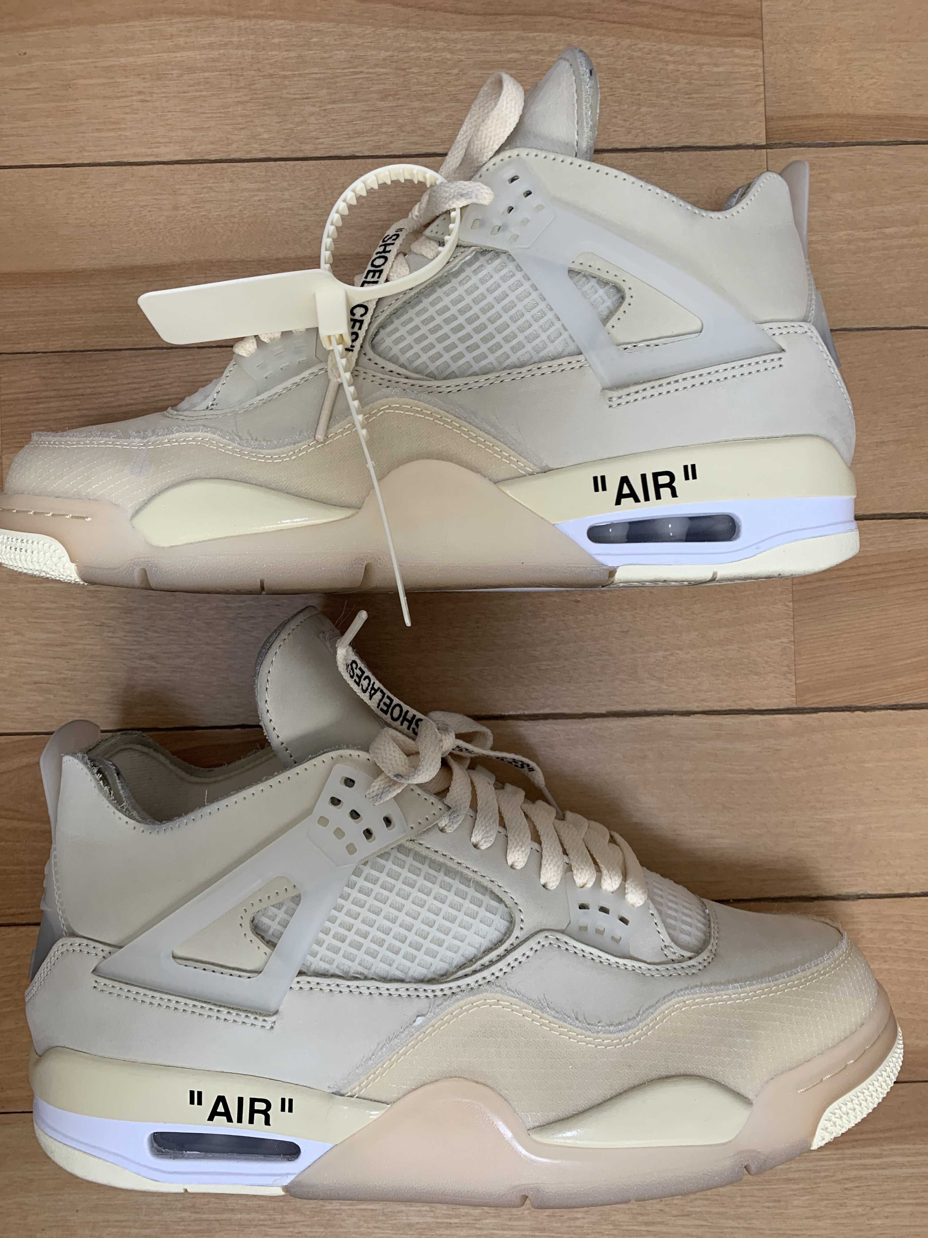 Off-White × Nike Women's Air Jordan 4 SP "Sail"