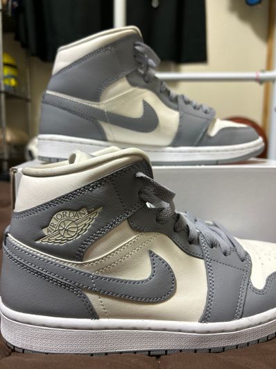 Nike Women's Air Jordan 1 Mid "Grey/Sail"