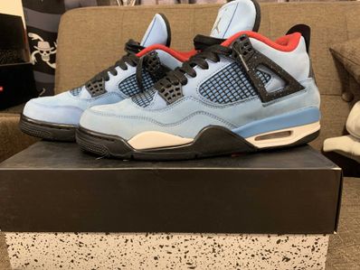 Travis Scott × Nike Air Jordan 4 Retro Cactus Jack "University Blue"