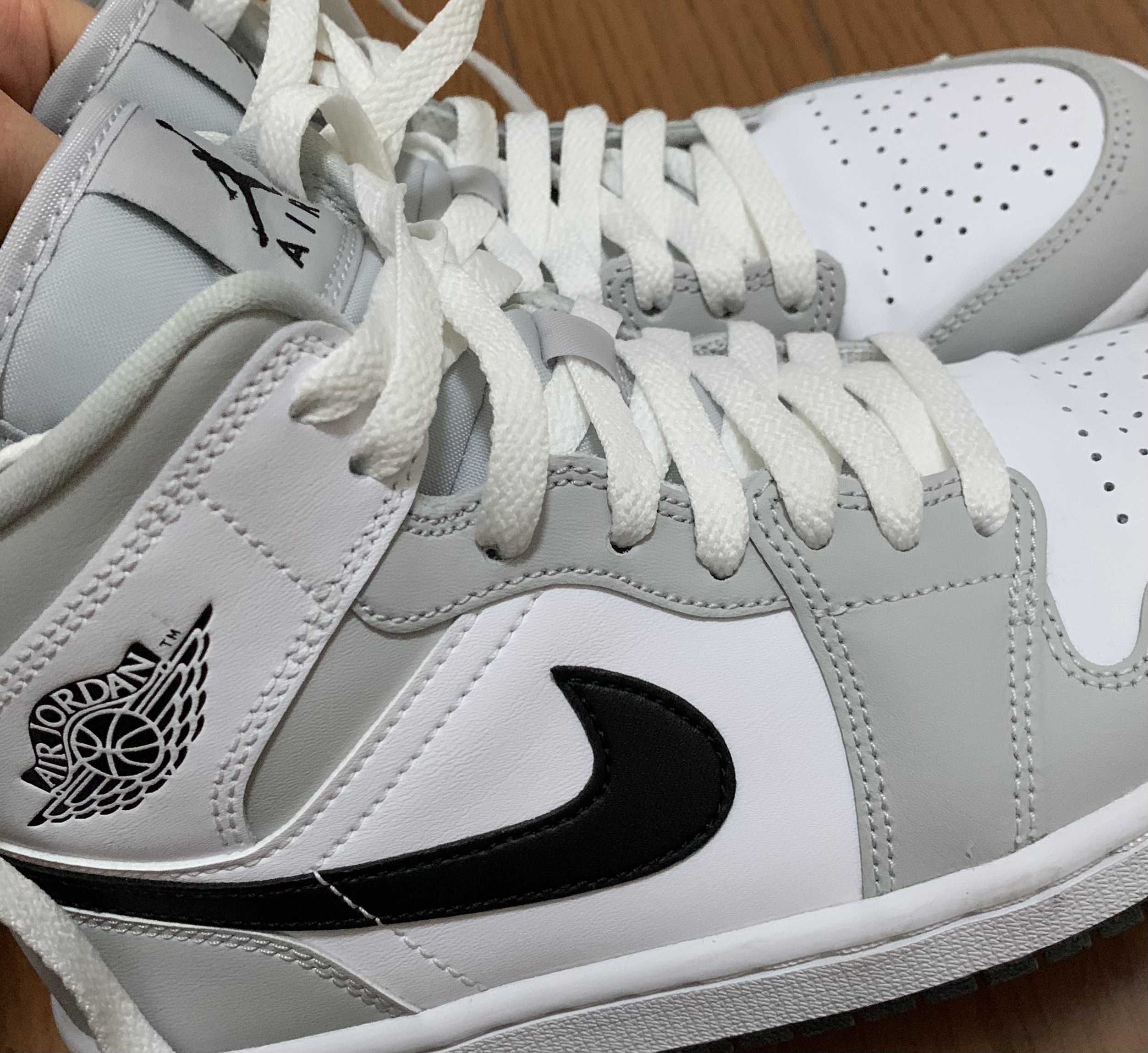 Nike Women's Air Jordan 1 Mid "Grey Fog/White/Black"