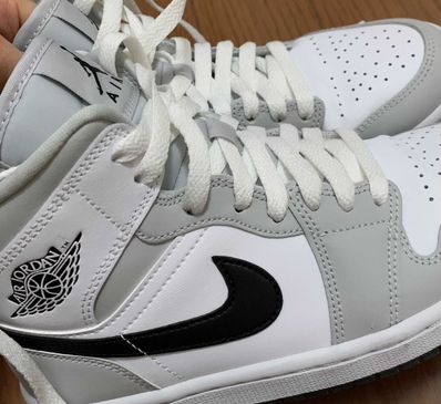 Nike Women's Air Jordan 1 Mid "Grey Fog/White/Black"