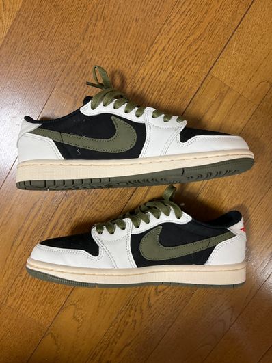 Travis Scott × Nike Women's Air Jordan 1 Low OG "Medium Olive"