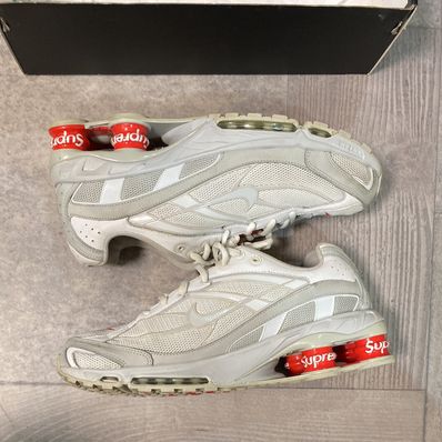 Supreme × Nike Shox Ride 2 "White/Grey Fog/Flat Platinum"