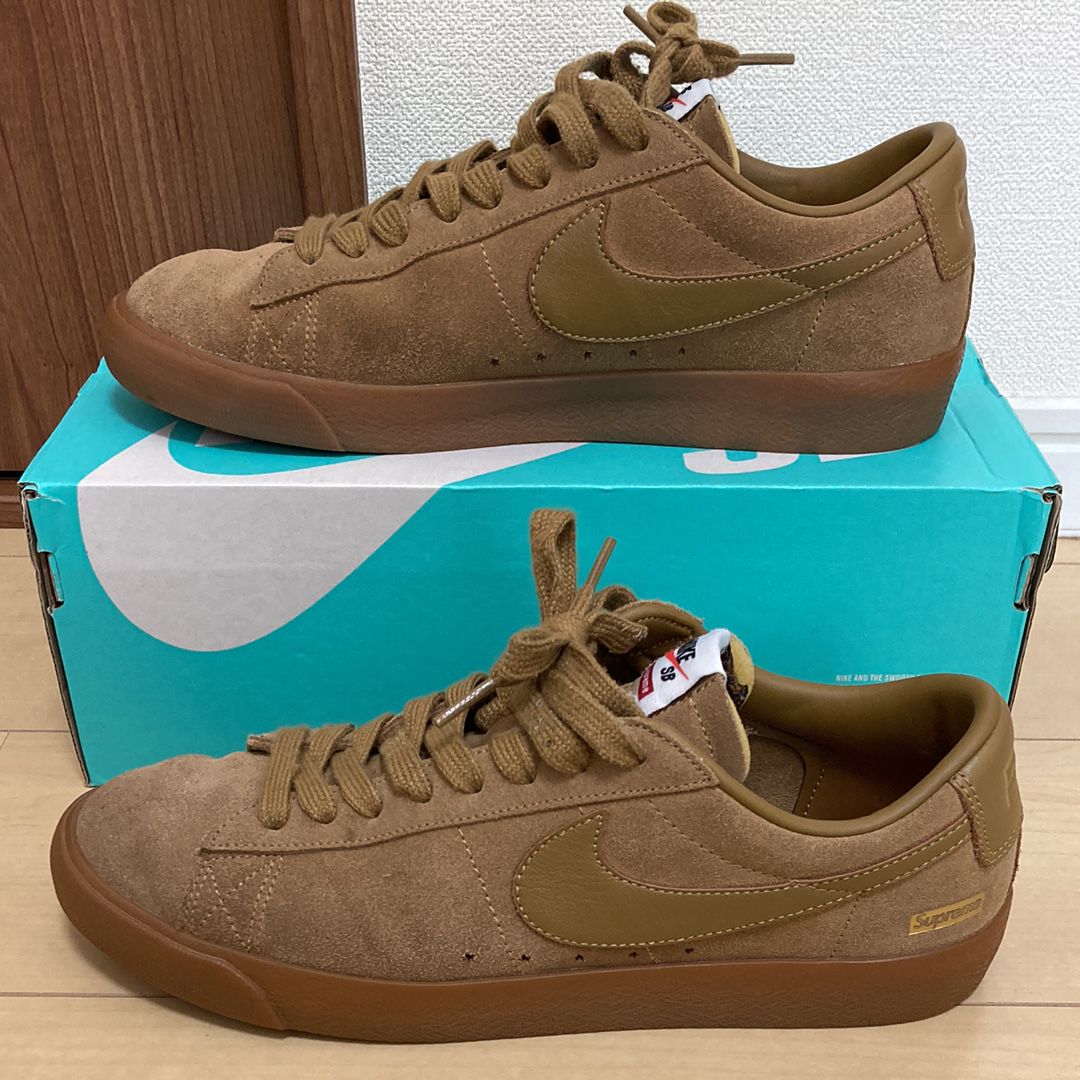 Supreme × Nike SB Blazer Low GT "Golden Beige"