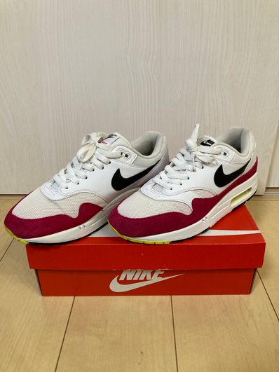 Air max 1 white sales black volt rush pink