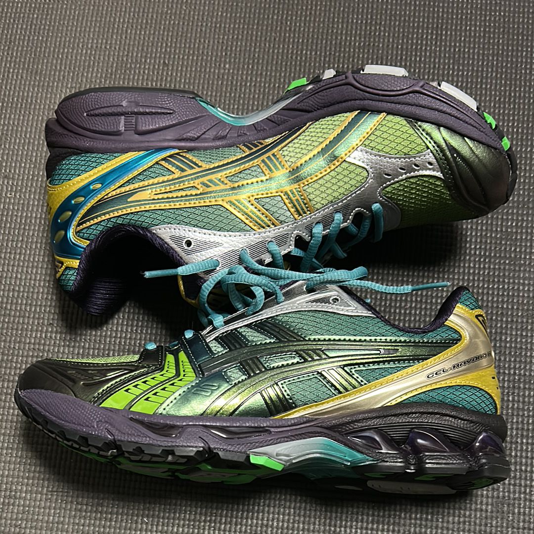 P.Andrade × Asics Gel-Kayano 14 "Green/Gold/Aqua/Purple"