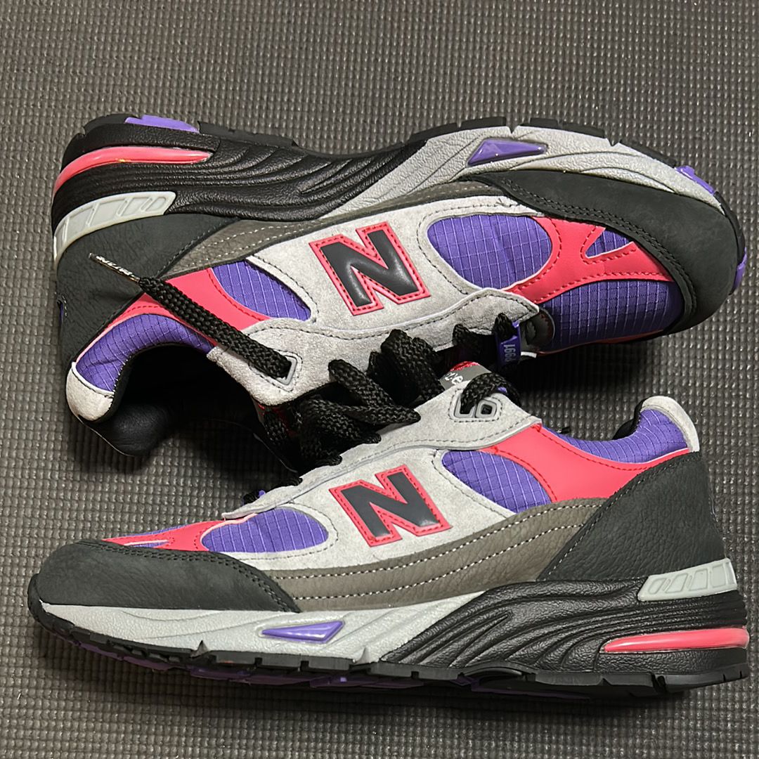 Palace × New Balance 991 "Black/Purple"