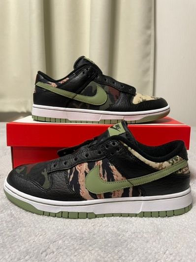 NIKE DUNK LOW SE "BLACK MULTI CAMO"