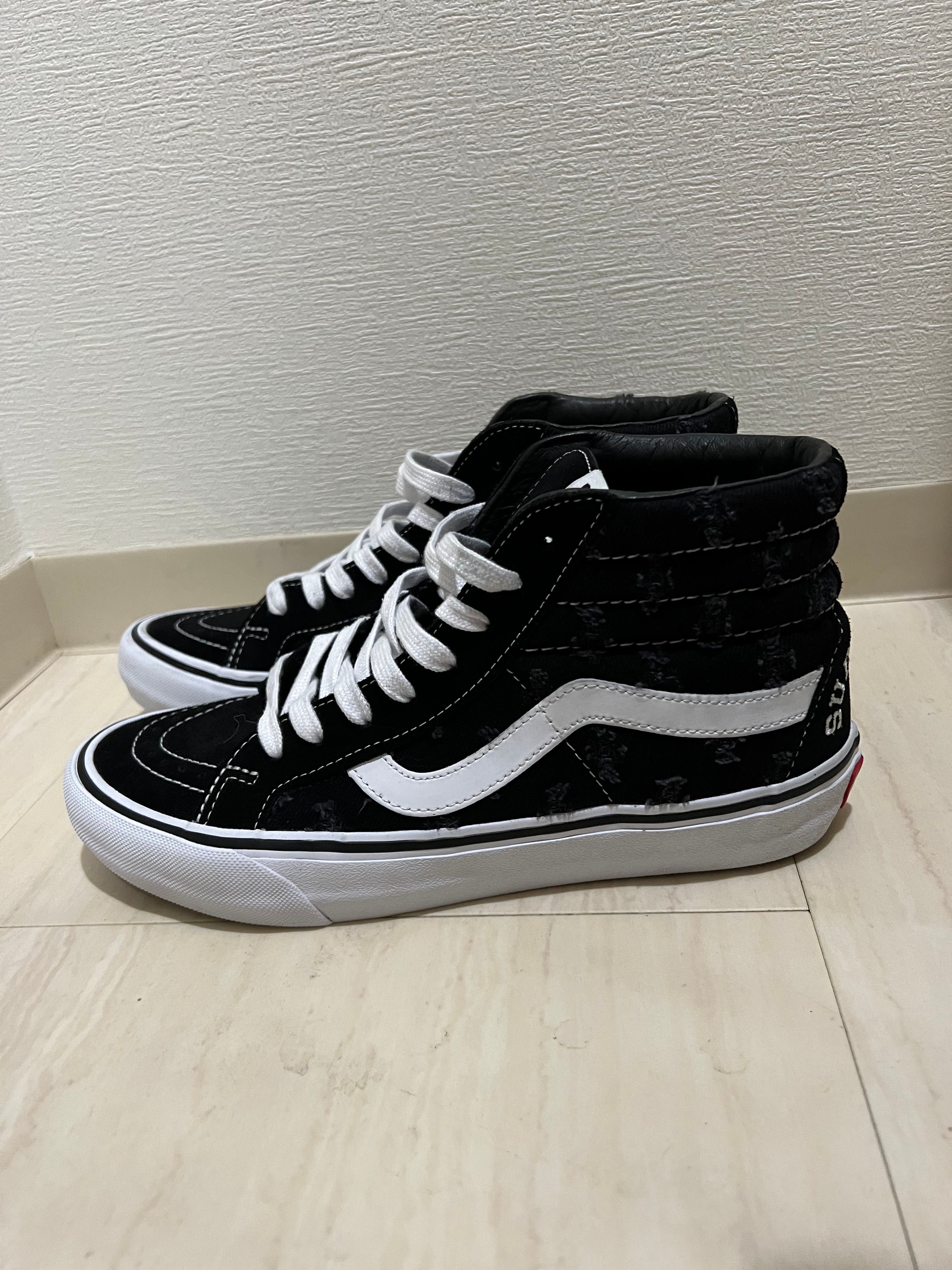 Supreme × Vans Sk8-Hi Hole Punch Denim "Black"