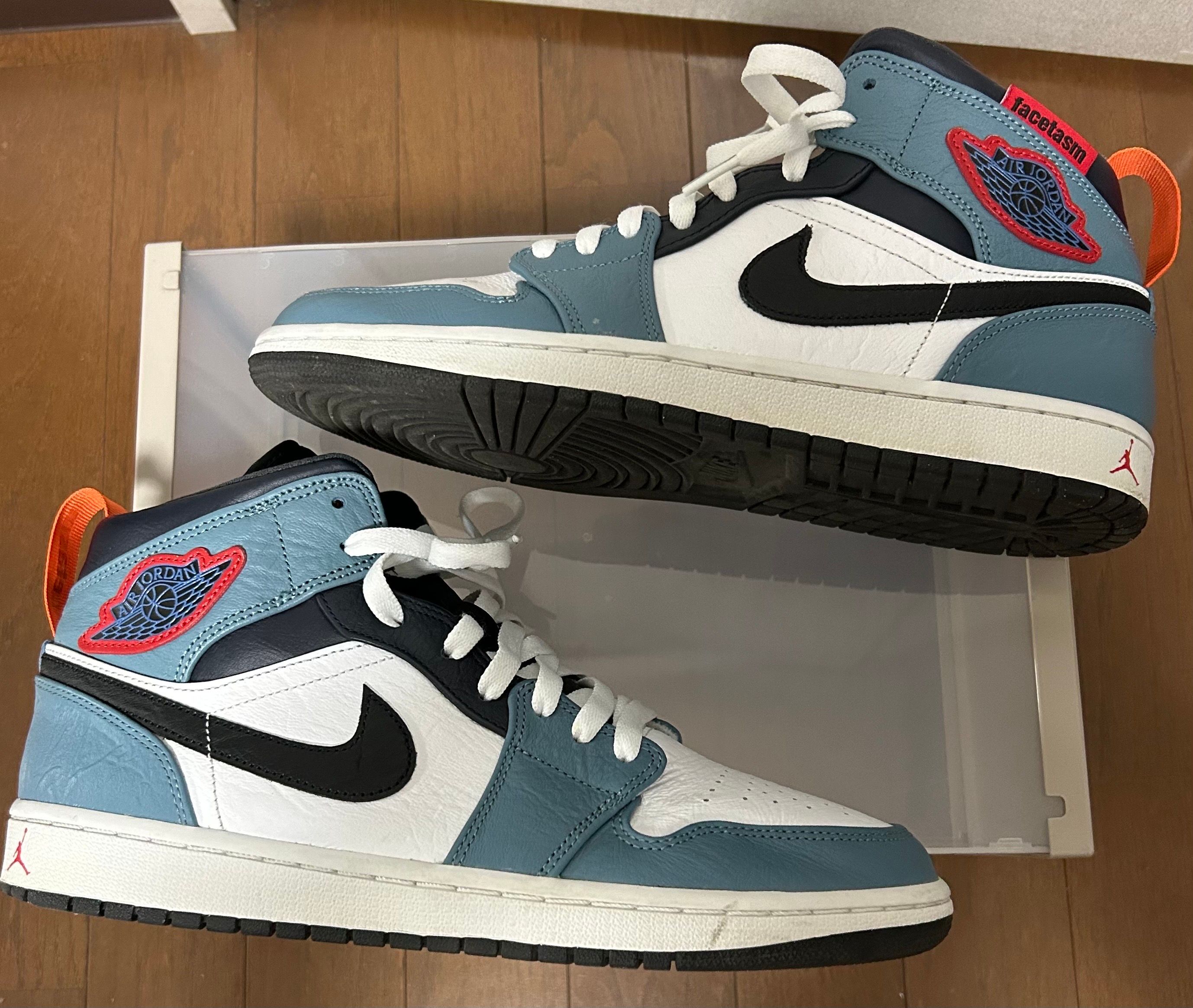 FACETASM × Nike Air Jordan 1 Mid "White/Navy"